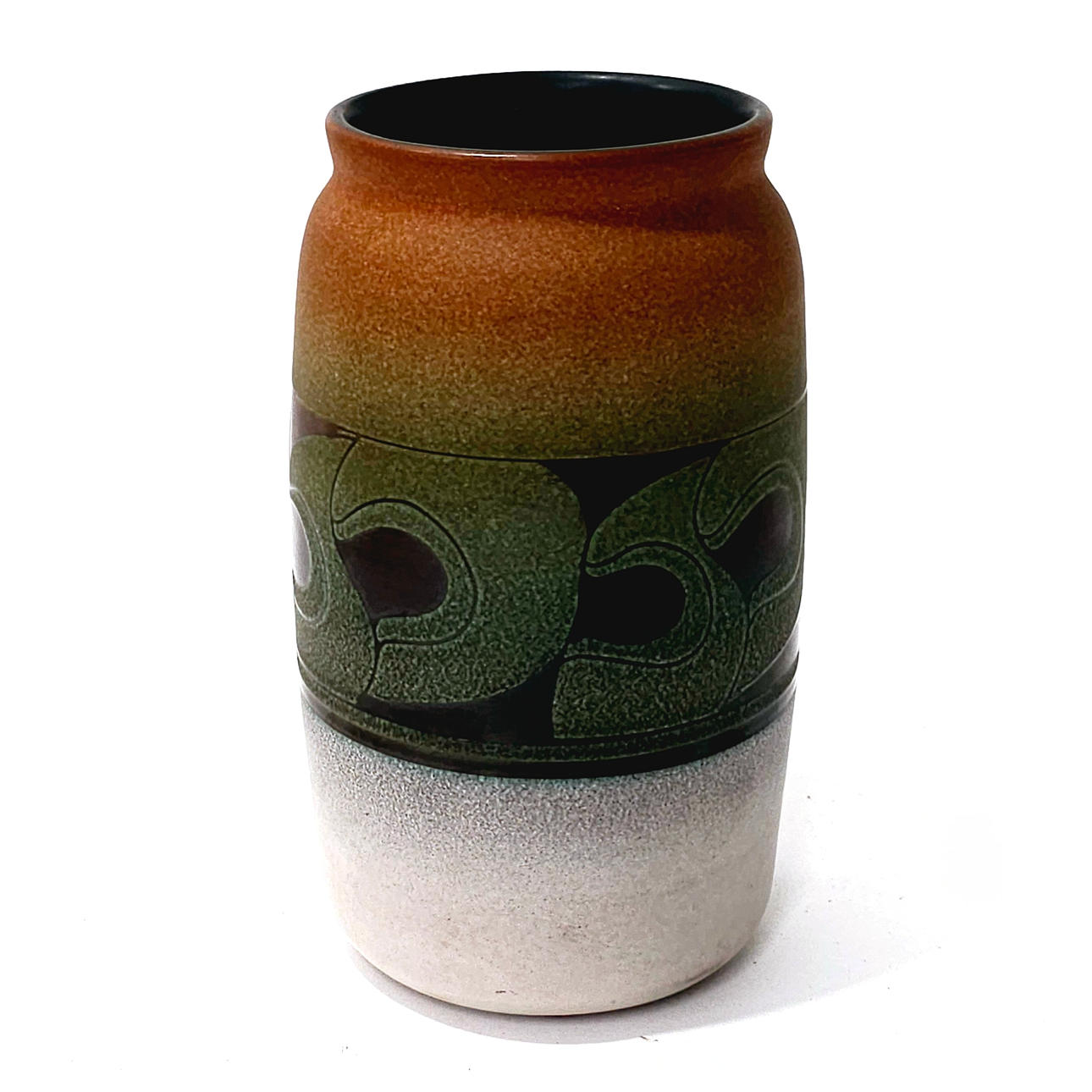 VÄXTHUS. DEKORERAD TERRAKOTTAVAS.