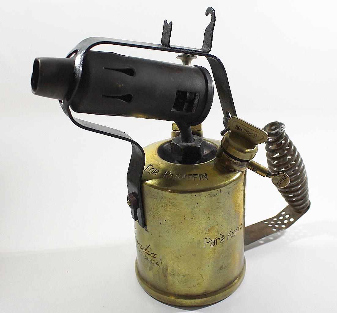 BLÅSLAMPA, Radius, mässing.