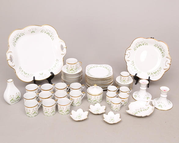 KAFFE-/MOCCASERVIS, 39 delar, porslin, Linnea Boreatis - Hackefors.