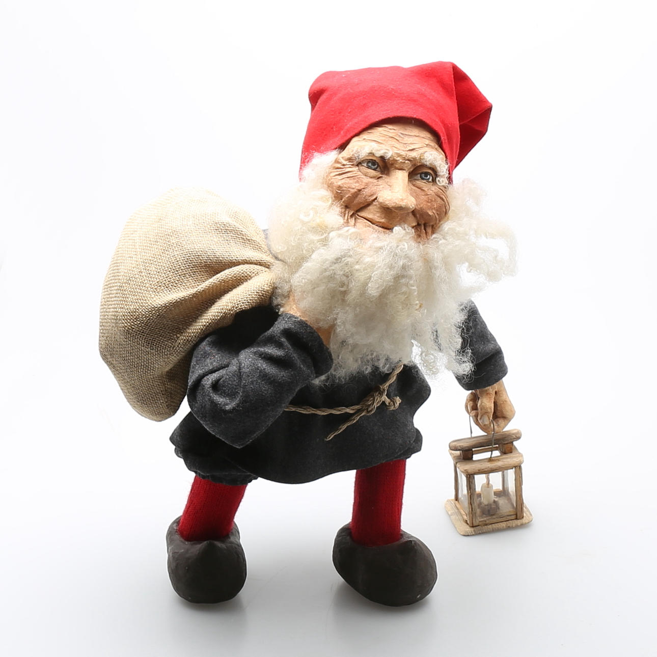 TOMTE, papier-maché, Alice Volkert, 1980-tal.