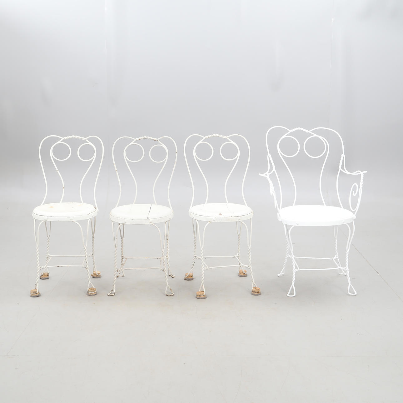 CAFESTOLER, 4 stk., Grytgöl.