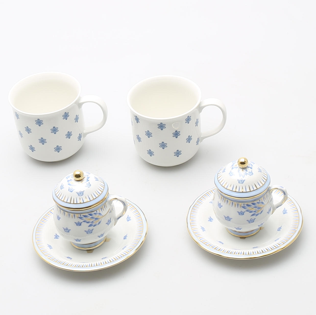 PARTI PORSLIN, 8 delar, Rörstrand. Bl.a Gripsholm modell 1867.