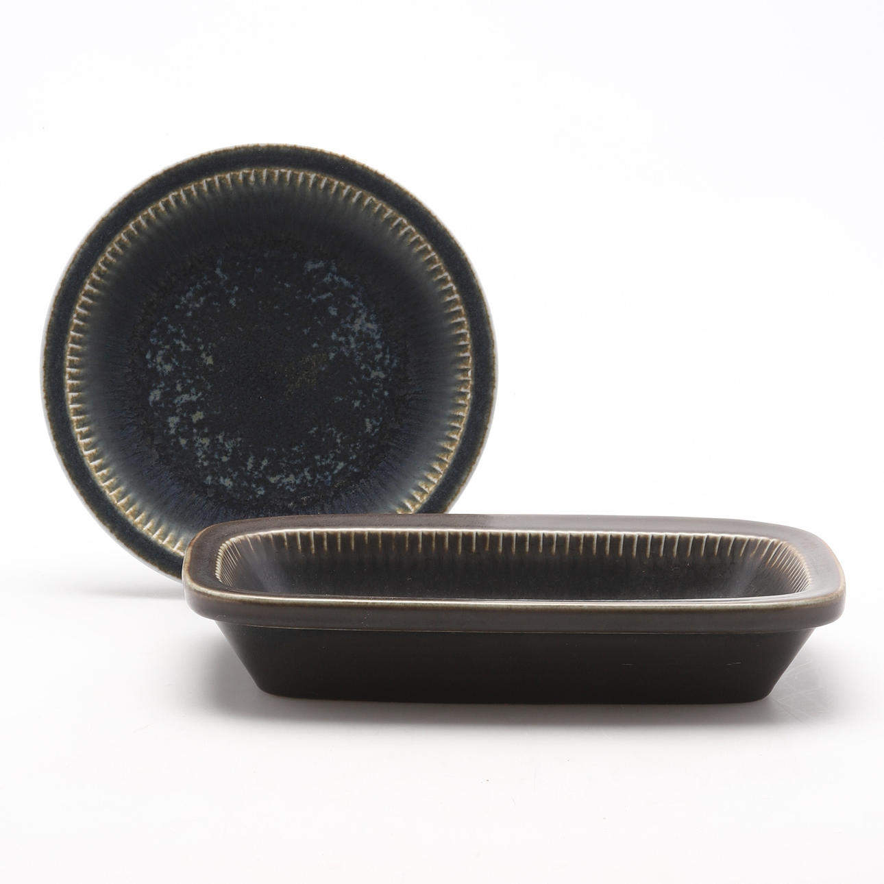 CARL-HARRY STÅLHANE. SKÅL og UNDERKOP, stentøj, Rörstrand.