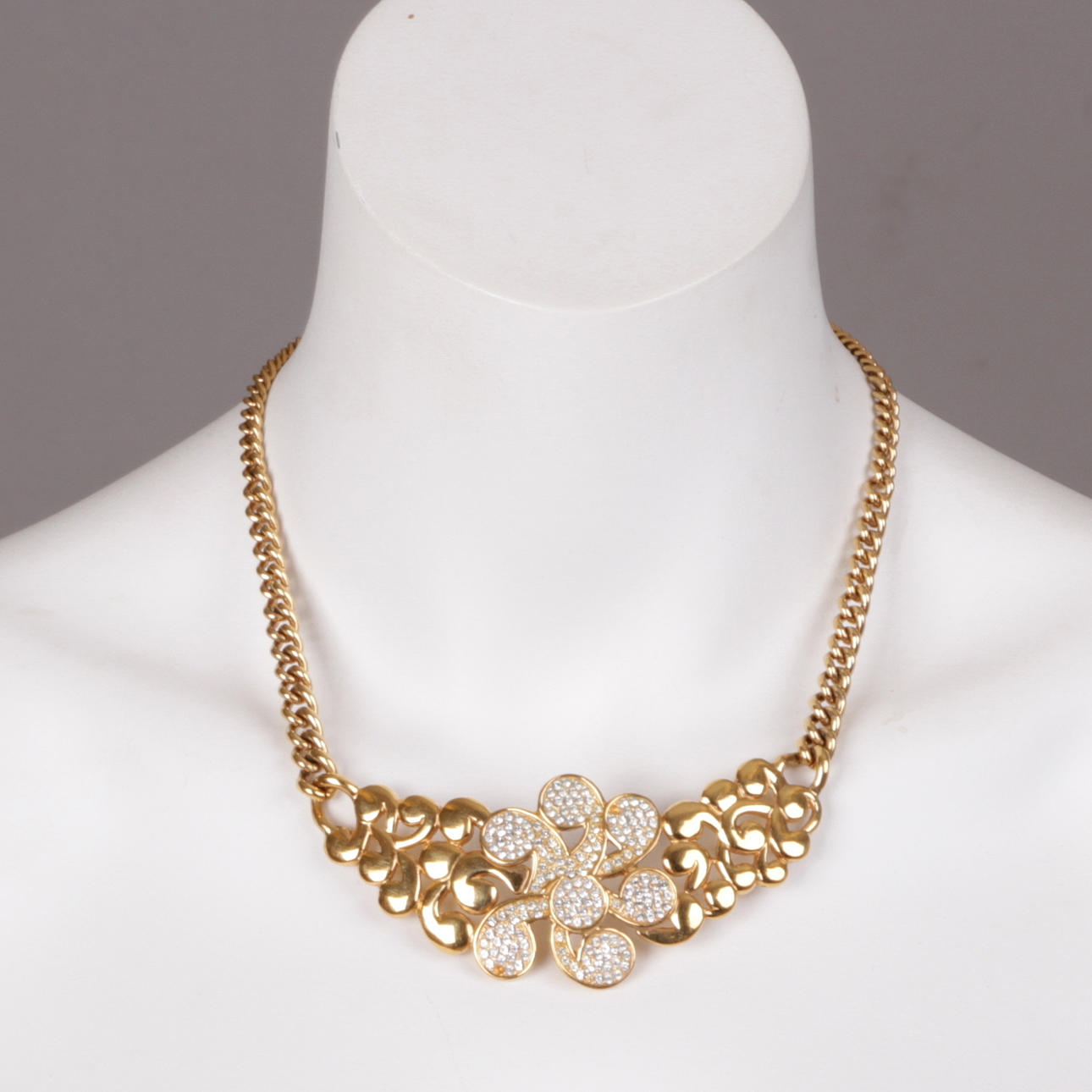 HALSBAND, förgylld metall, Lanvin, 1970/80-tal.