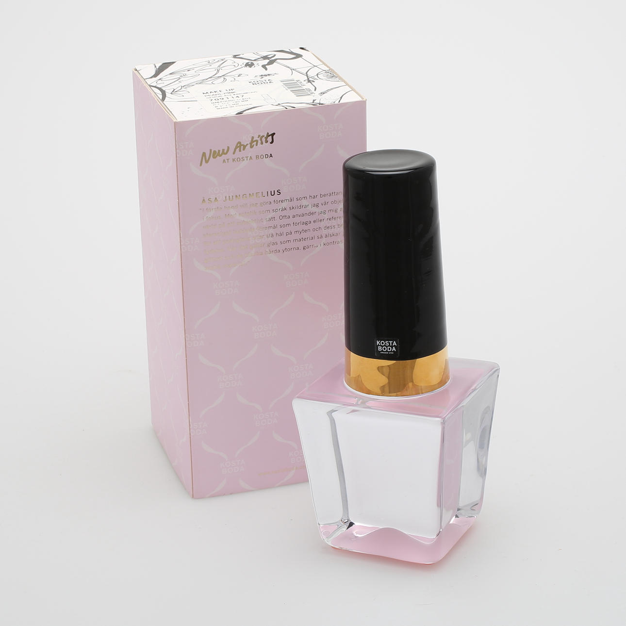 ÅSA JUNGNELIUS. Skulptur, glas, Kosta Boda, signerad.