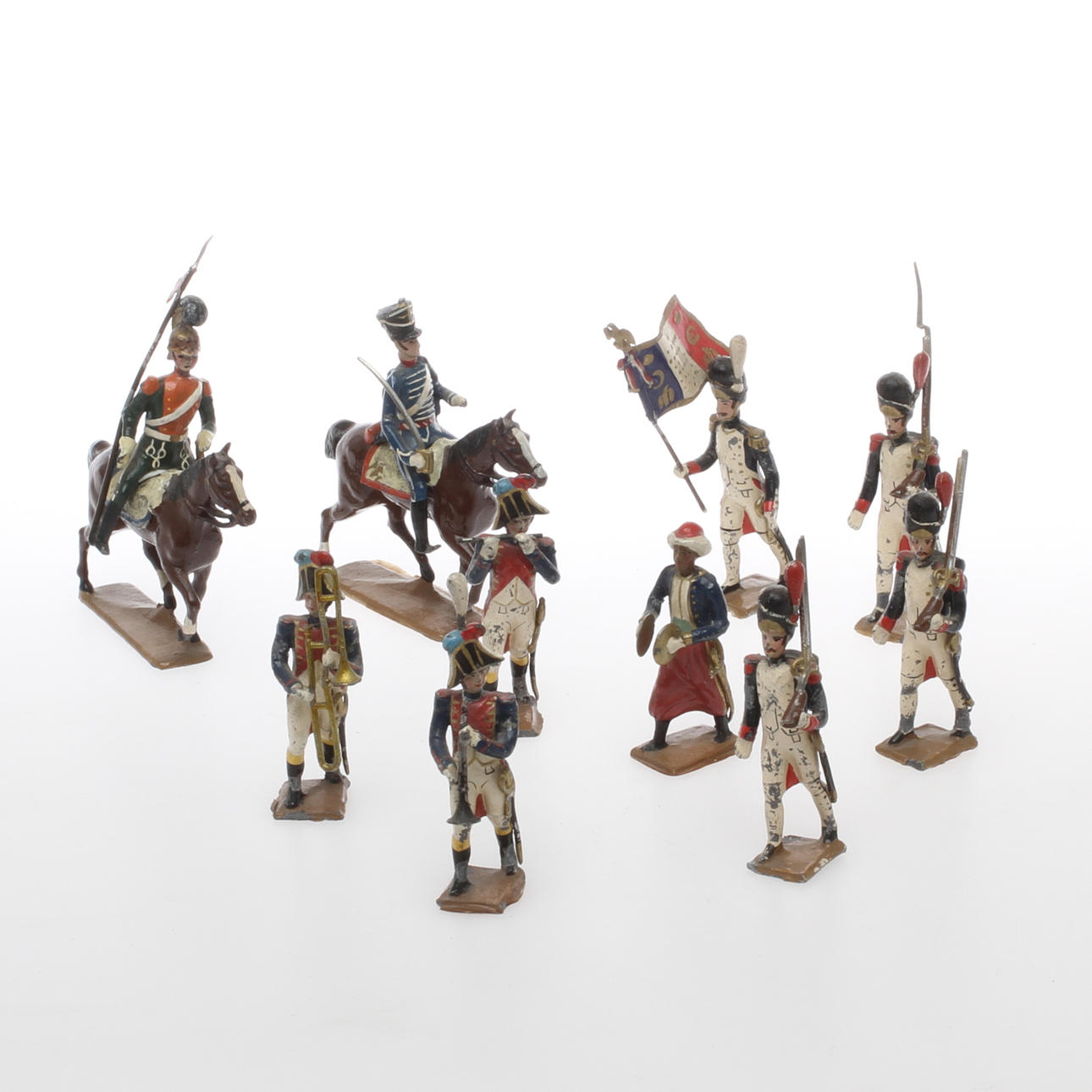 LEKSAKSSOLDATER, 10 st, CBG MIGNOT Frankrike. 1950-tal.