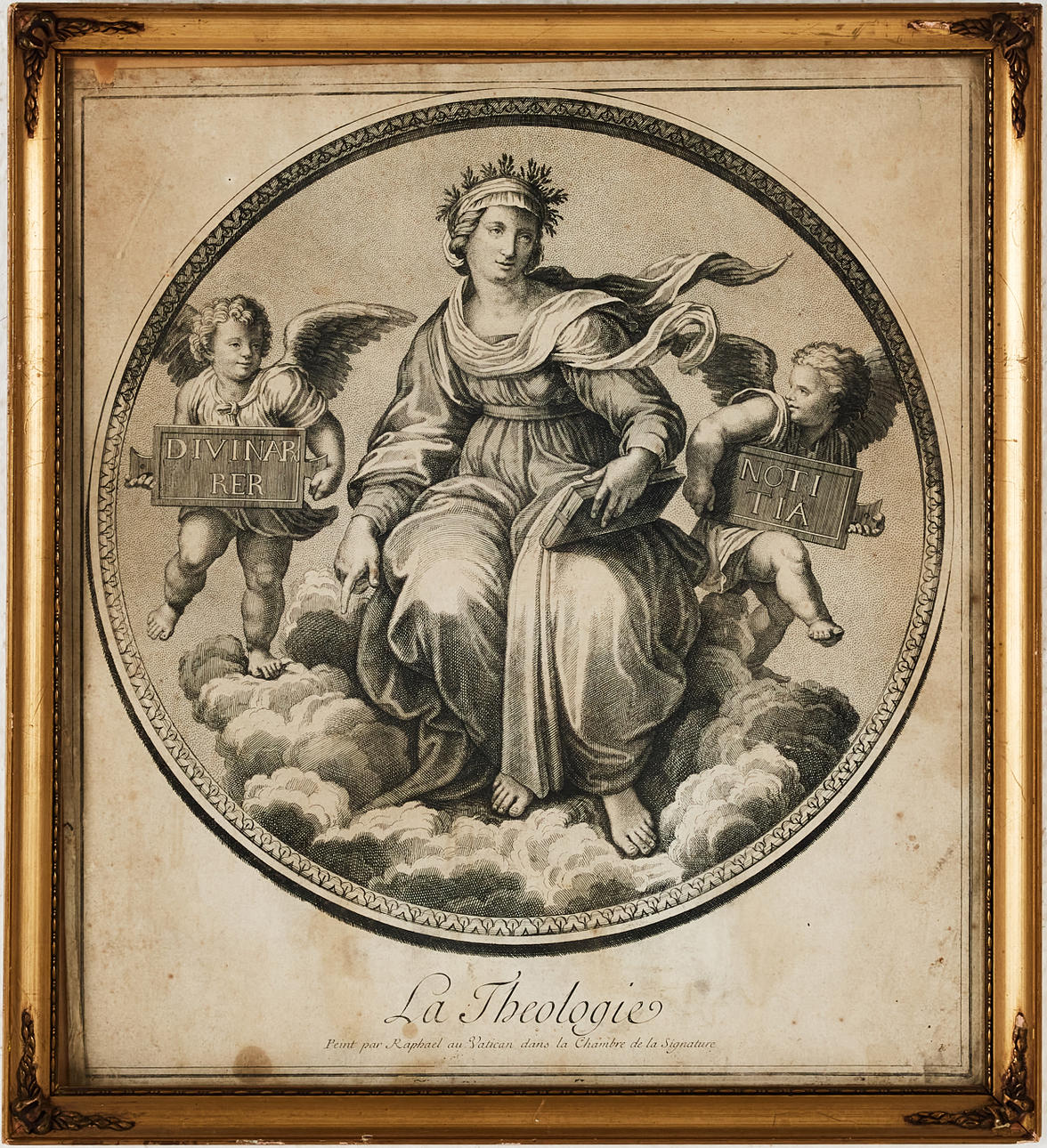 RAFAEL. NACH. Kupferstich, 18. Jahrhundert.