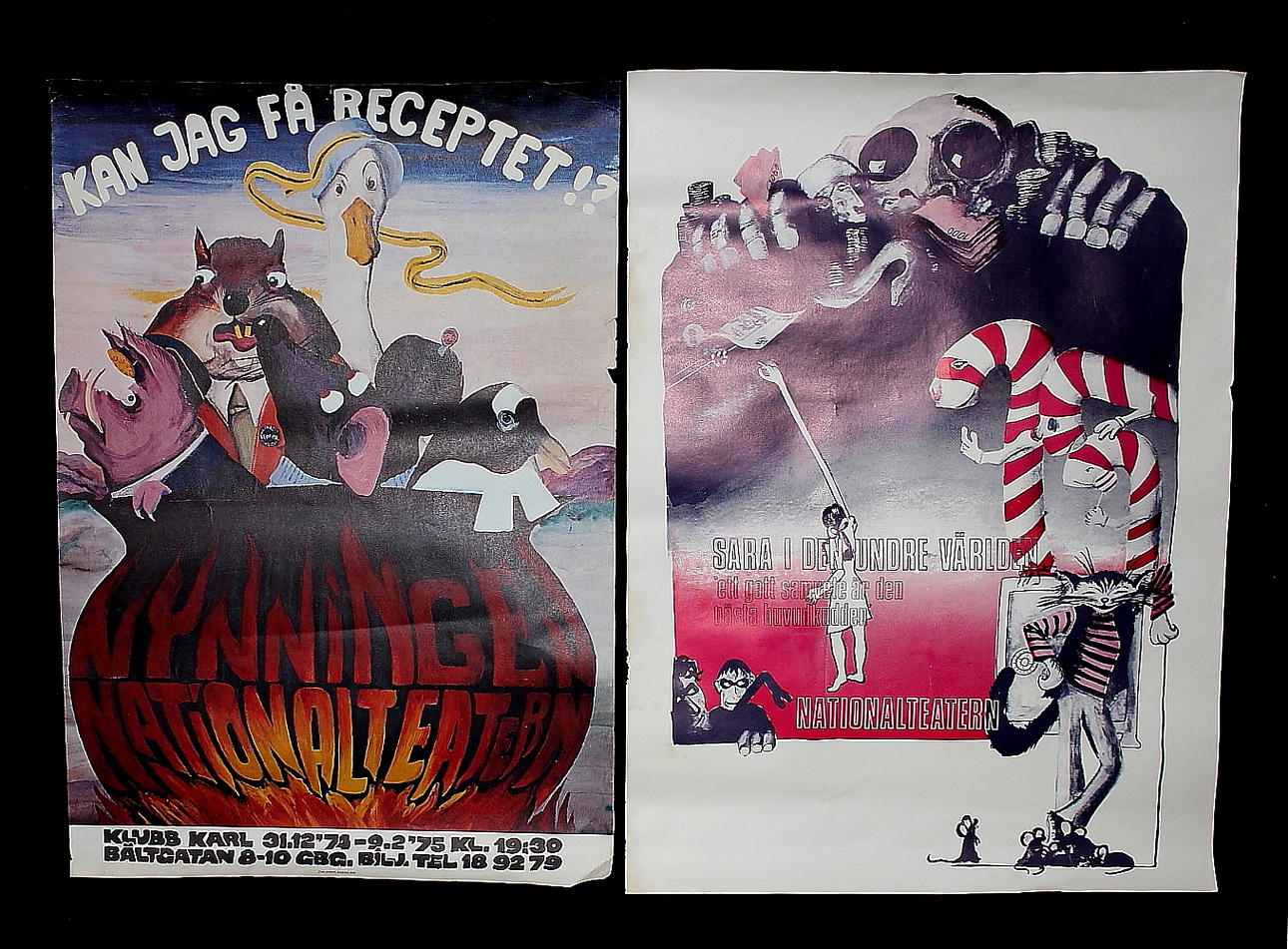 AFFISHER, 2 st. nationalteatern.