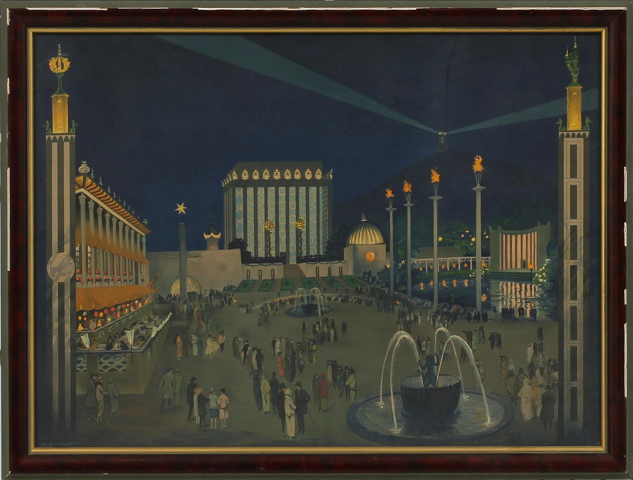 ALFRED PROESSDORF. efter, affisch för Göteborgsutställningen.