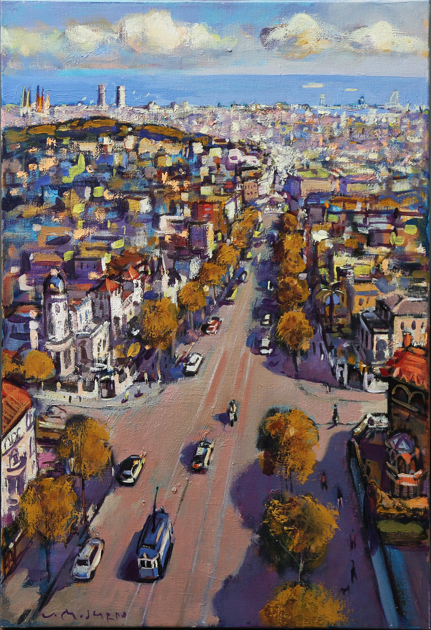 JOSEP MOSCARDÓ. "Av. Tibidabo tarda".