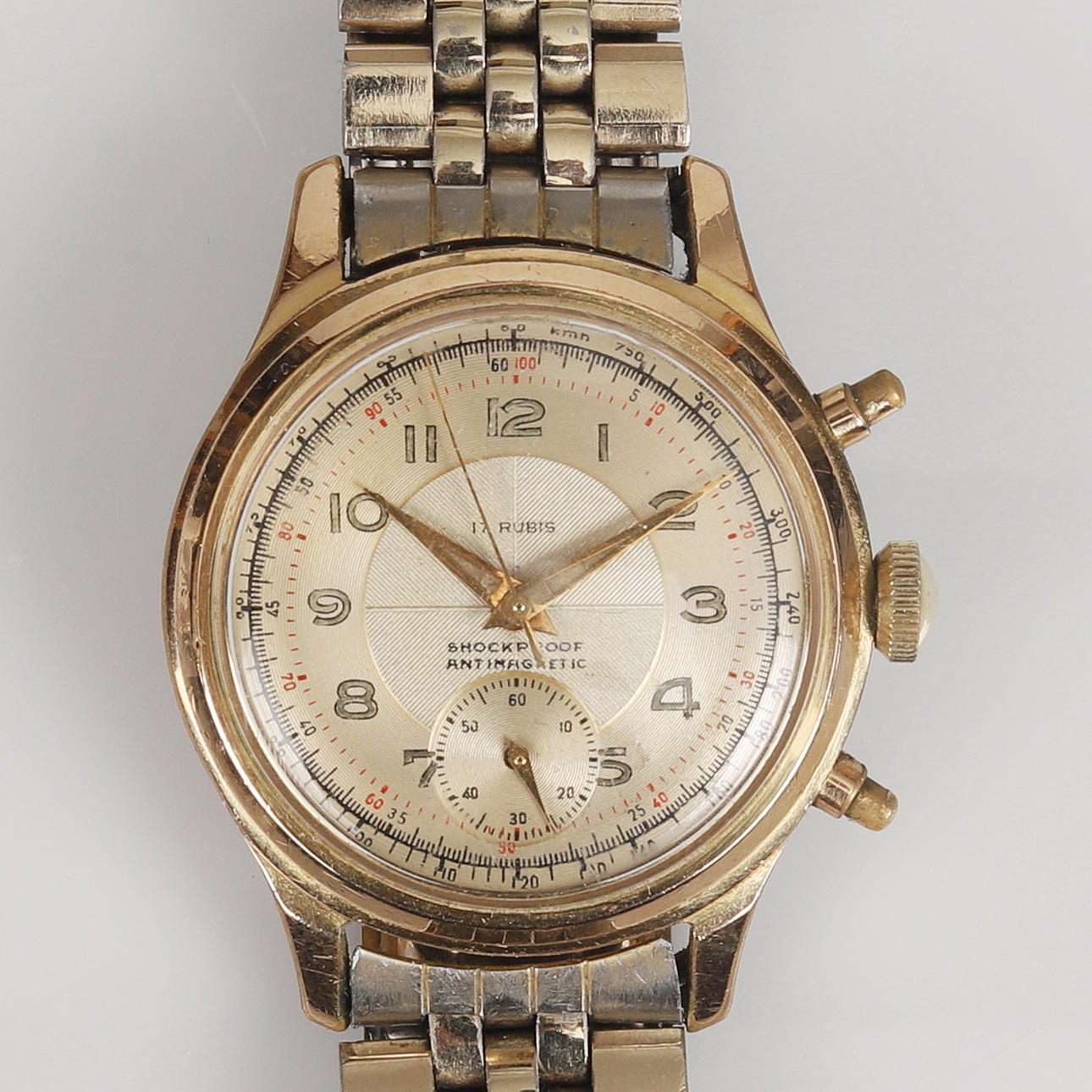 A 1950's Hanhart Flyback Chronograph Wristwatch.