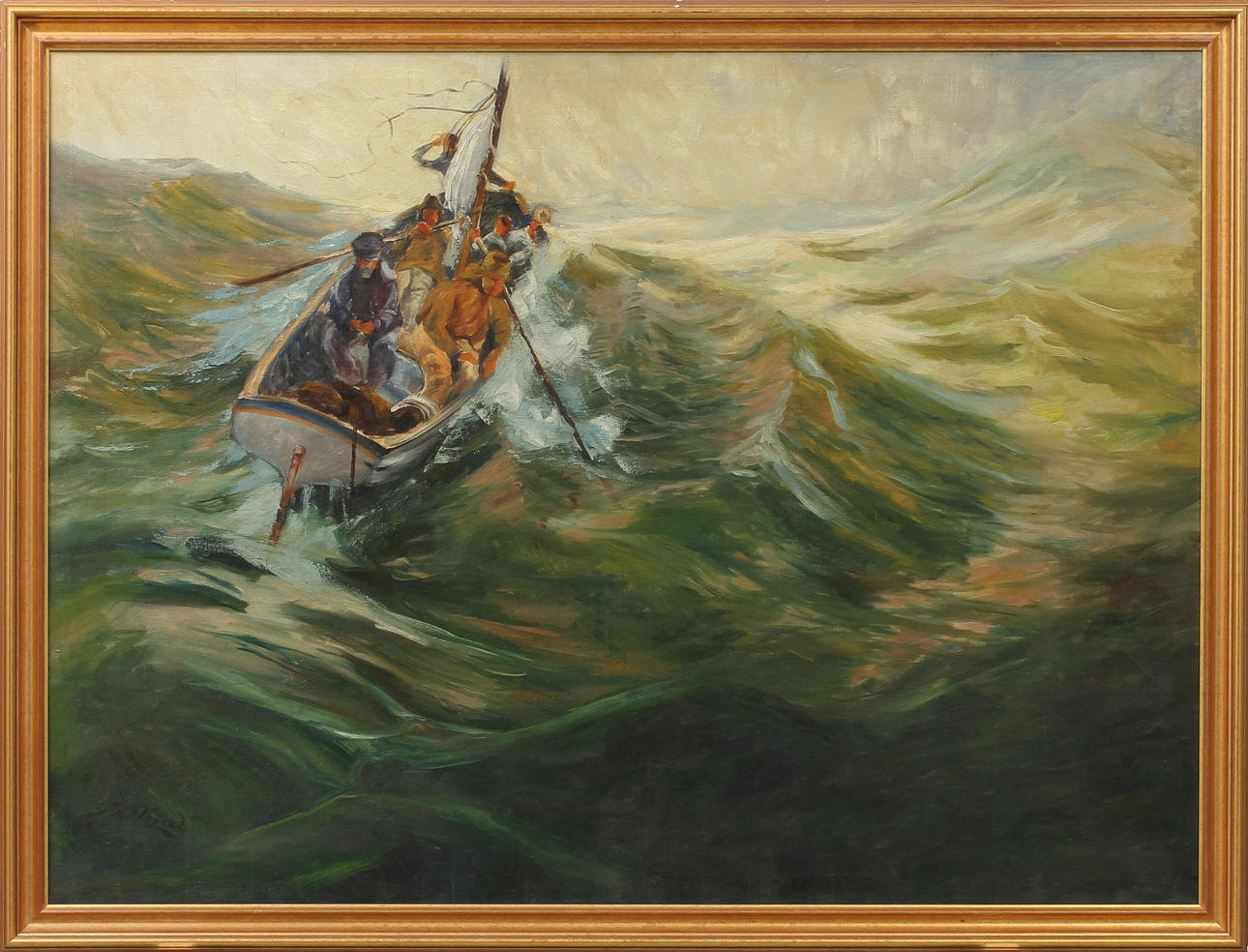 AXEL LIND. olja på duk, sign.