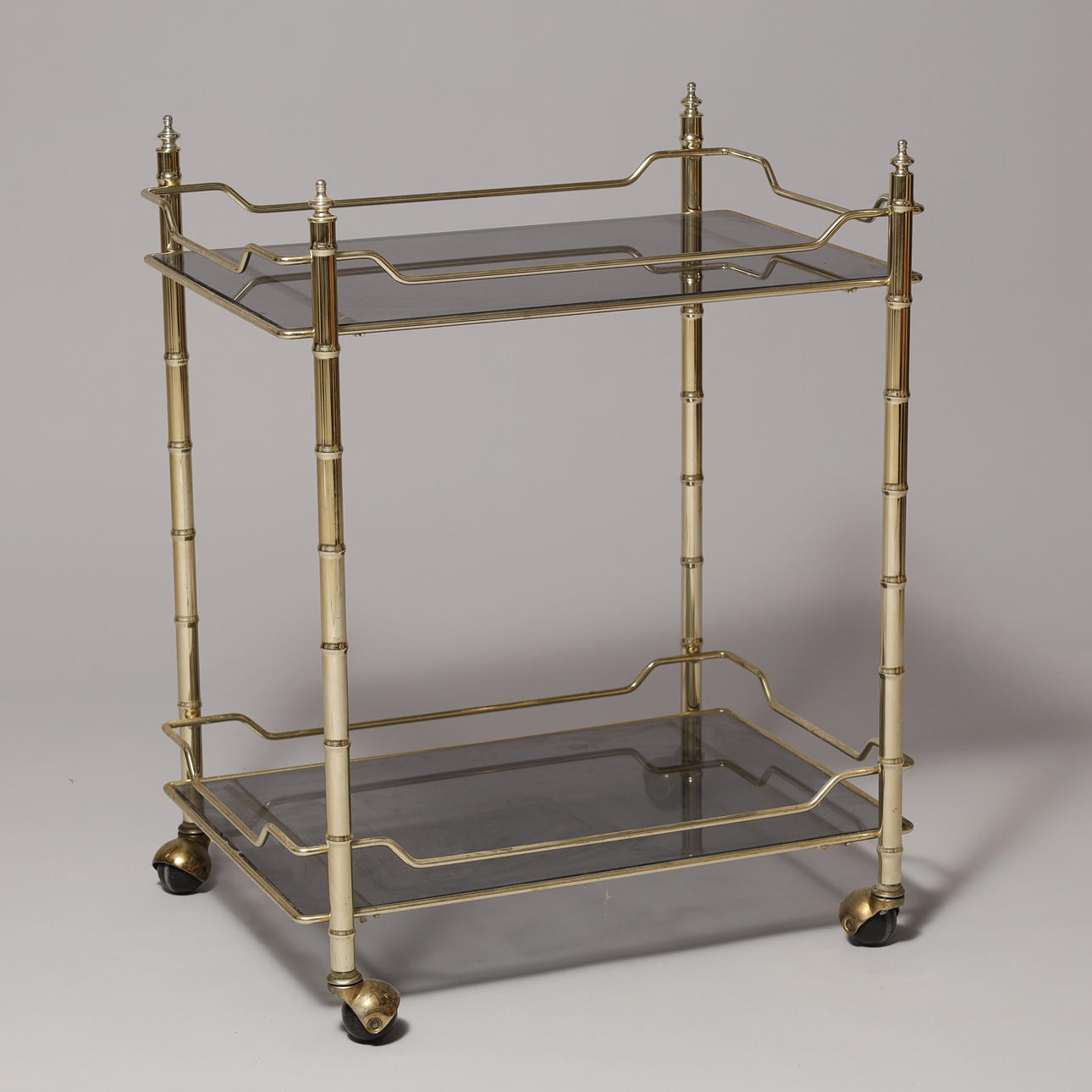 Rullebord - Barbord af messing. ca 1960erne.