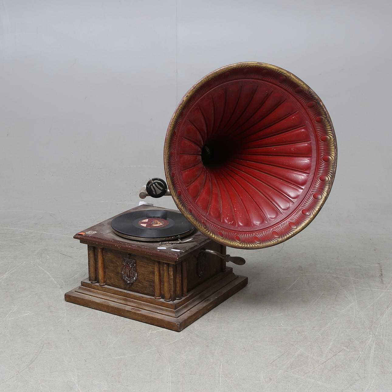 TRATTGRAMMOFON, tidigt 1900-tal.