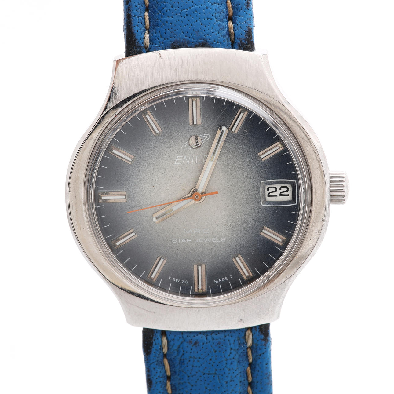 WRISTWATCH, steel, Enicar MRO.