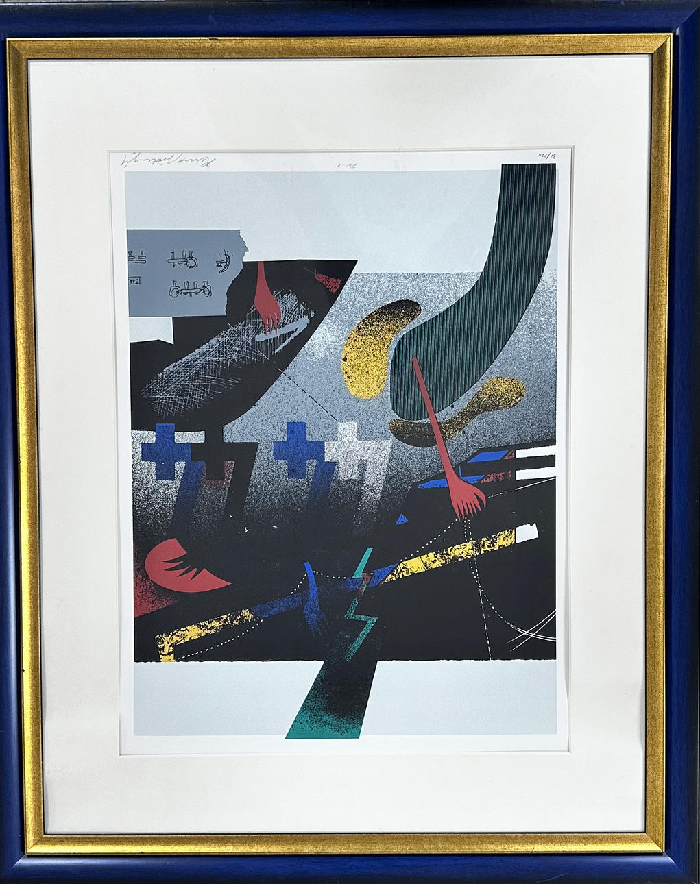 RUNE SÖDERQVIST. Färglitografi.