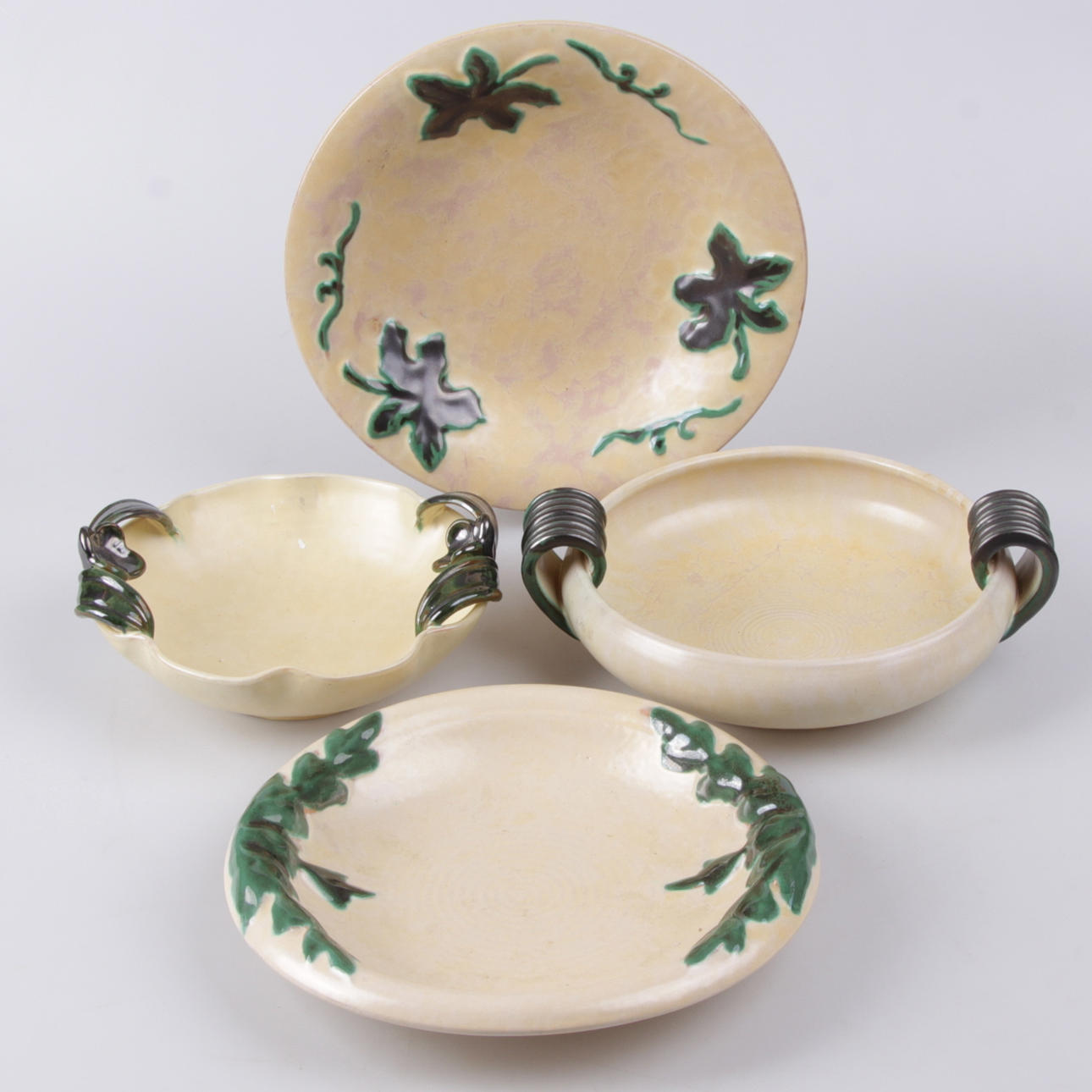 SKÅLFAT, 4 st. Glaserad keramik, Ekeby, 1900-tal.