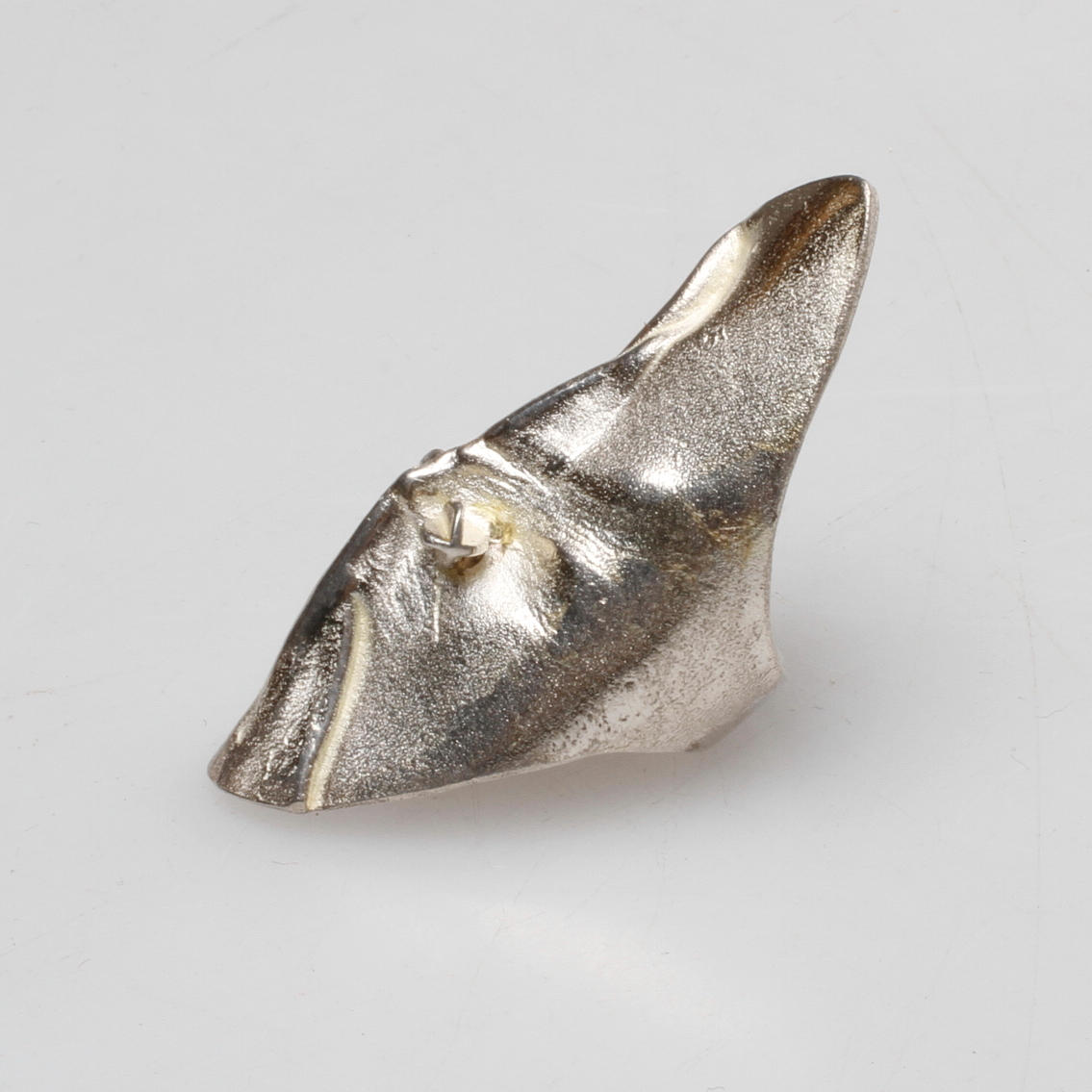 RING, silver, "Gondas mask", Björn Weckström, Lapponia, Finland, 1974-tal.