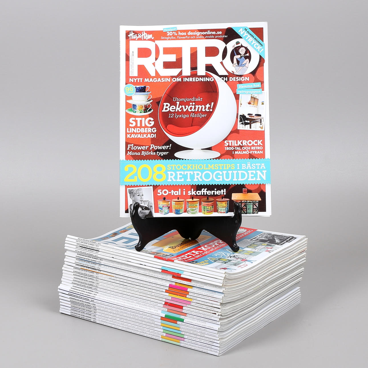 SCANDINAVIAN RETRO, Tidskrifter 28 st, 2011-2022.