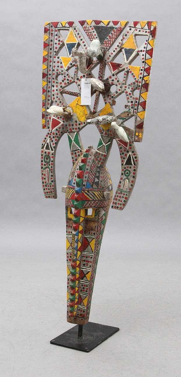 MASK. Bobo, Burkina Faso, polykrom dekor.