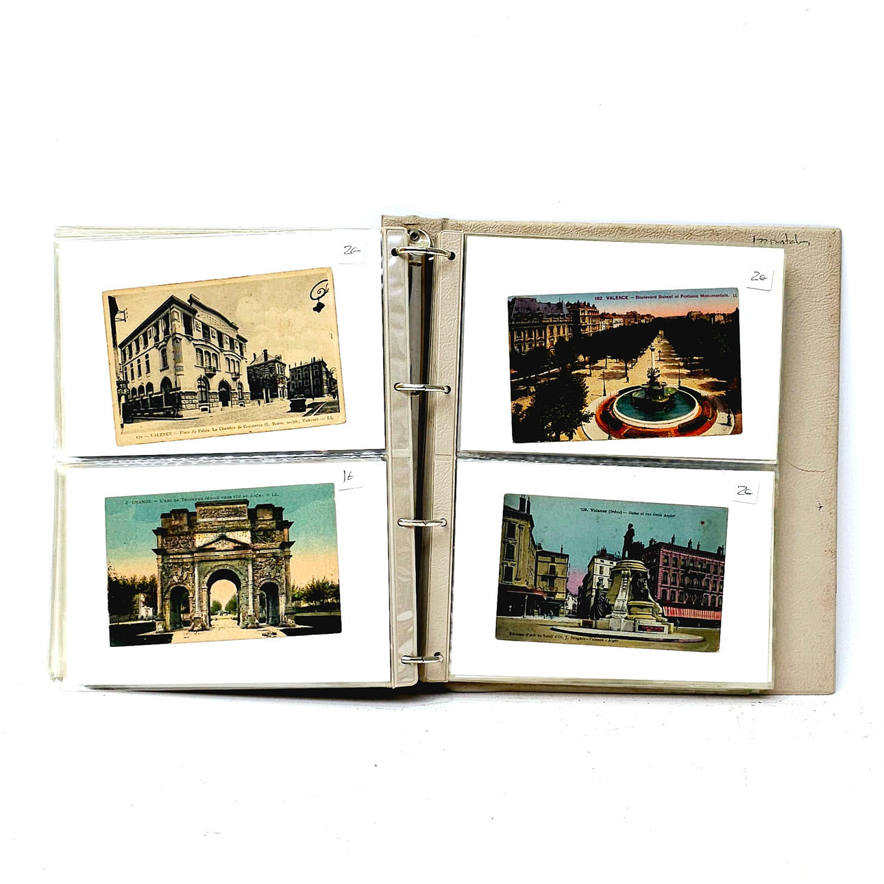 SAMLING AF 120 GAMLE POSTKORT FRA FRANKRIG.