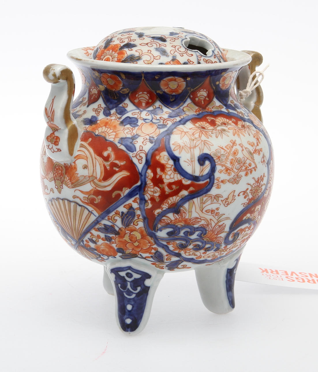 RÖKELSEURNA, Imari, Kina, 1800-tal.