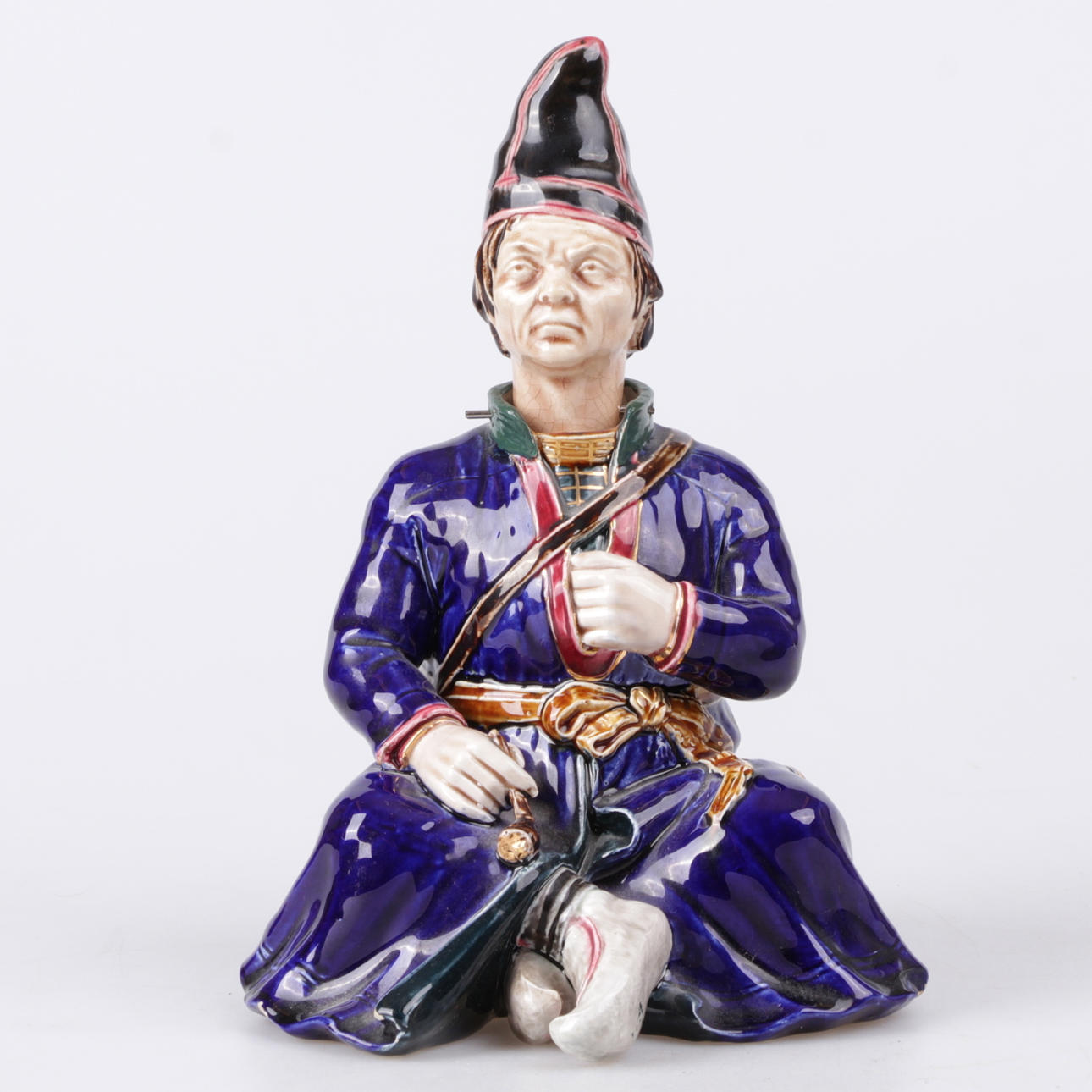 FIGURIN, majolika, Rörstrand, omkring sekelskiftet 1900.