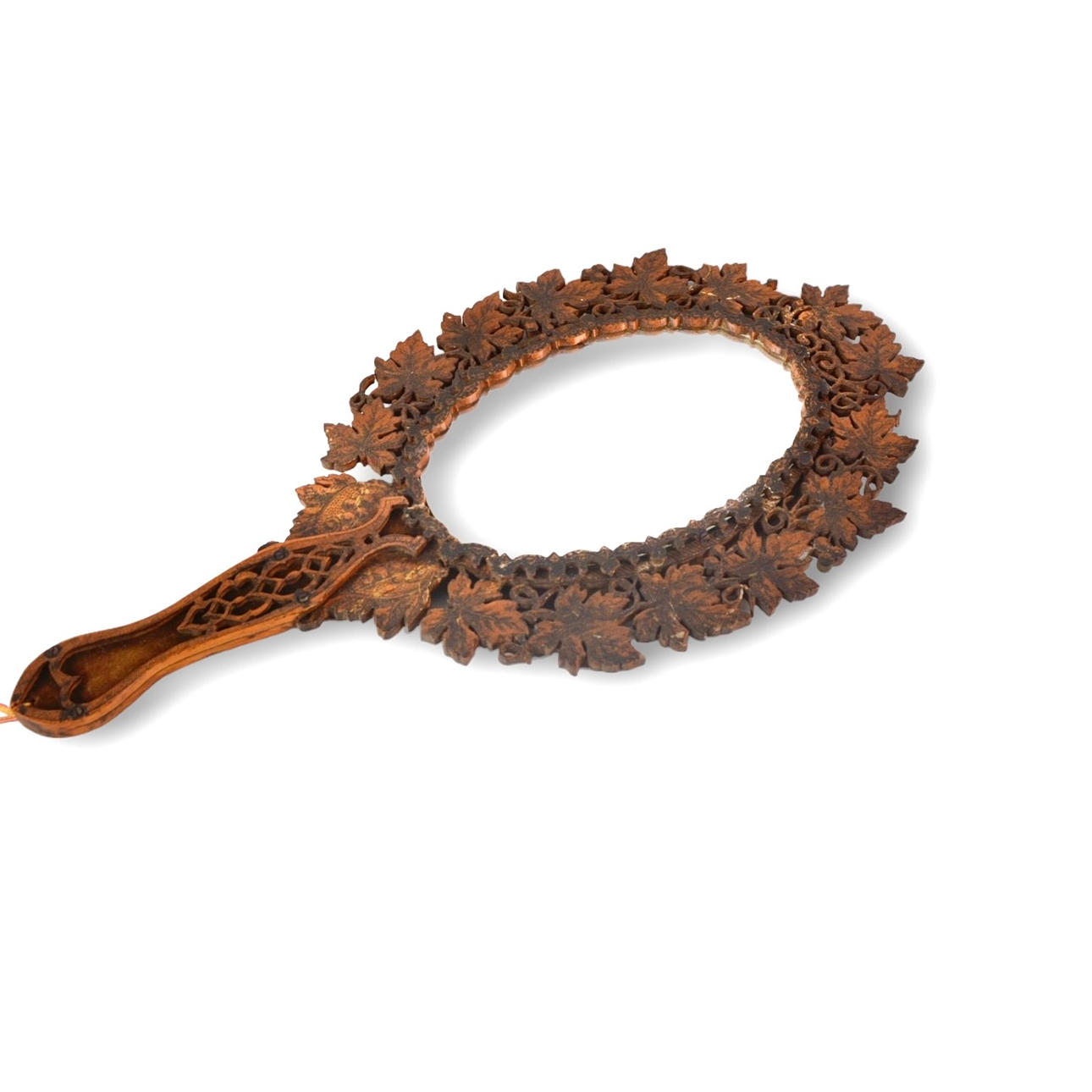 HANDSPEGEL, trä, 1900-tal.