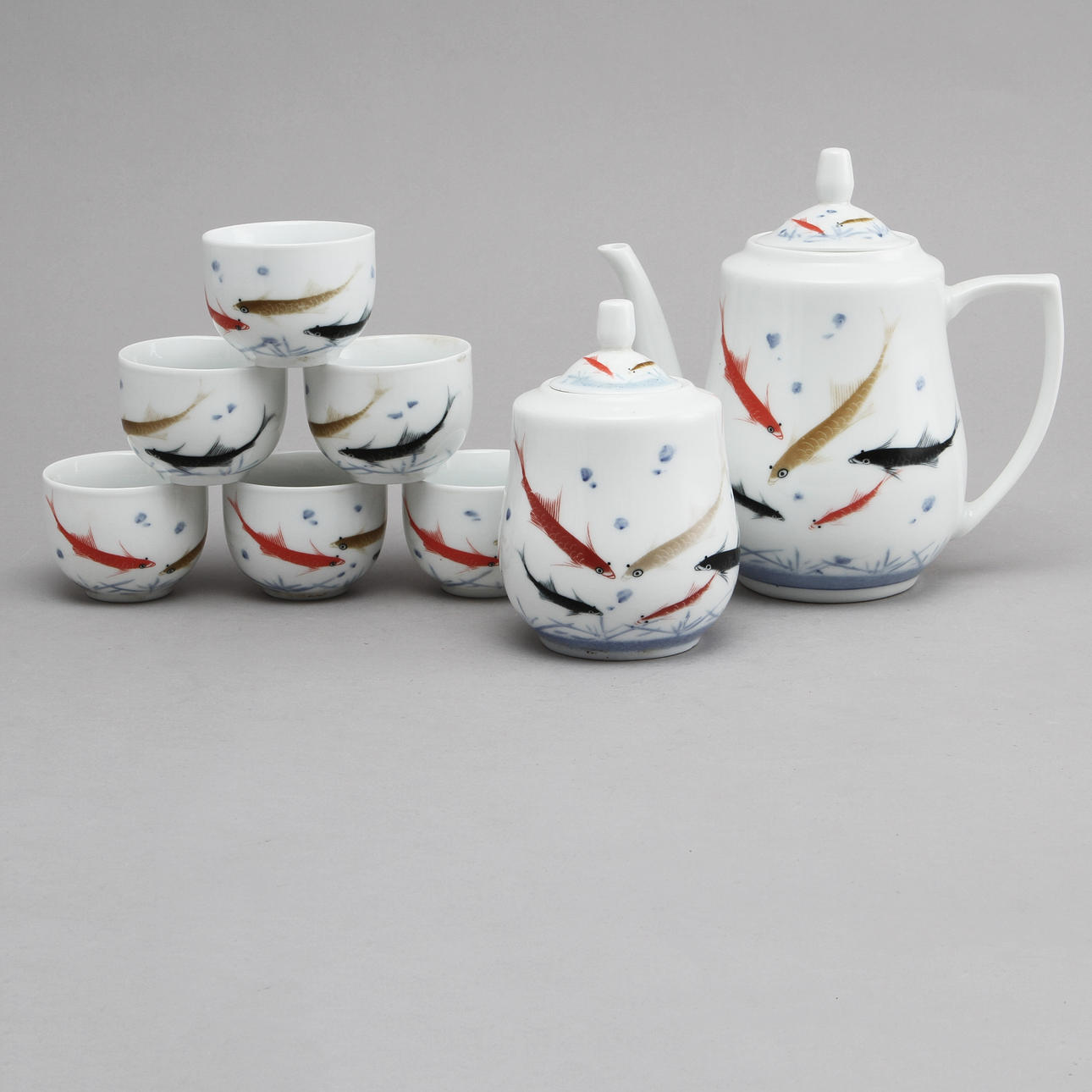 SERVIS, 8 delar, porslin, Kina, 1900-tal.