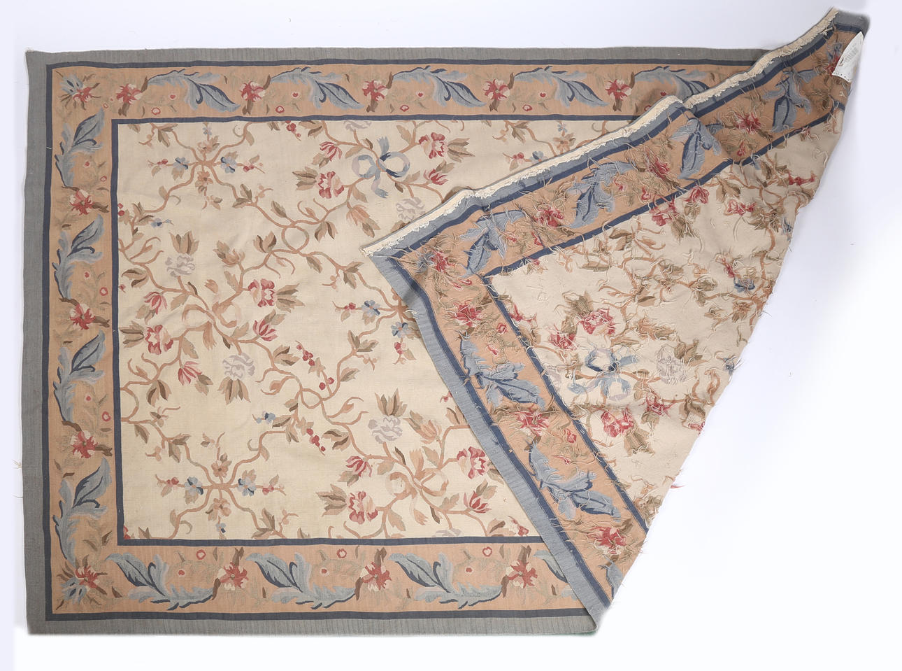 MATTA, HANDVÄVD AUBUSSON, 1900-TAL.