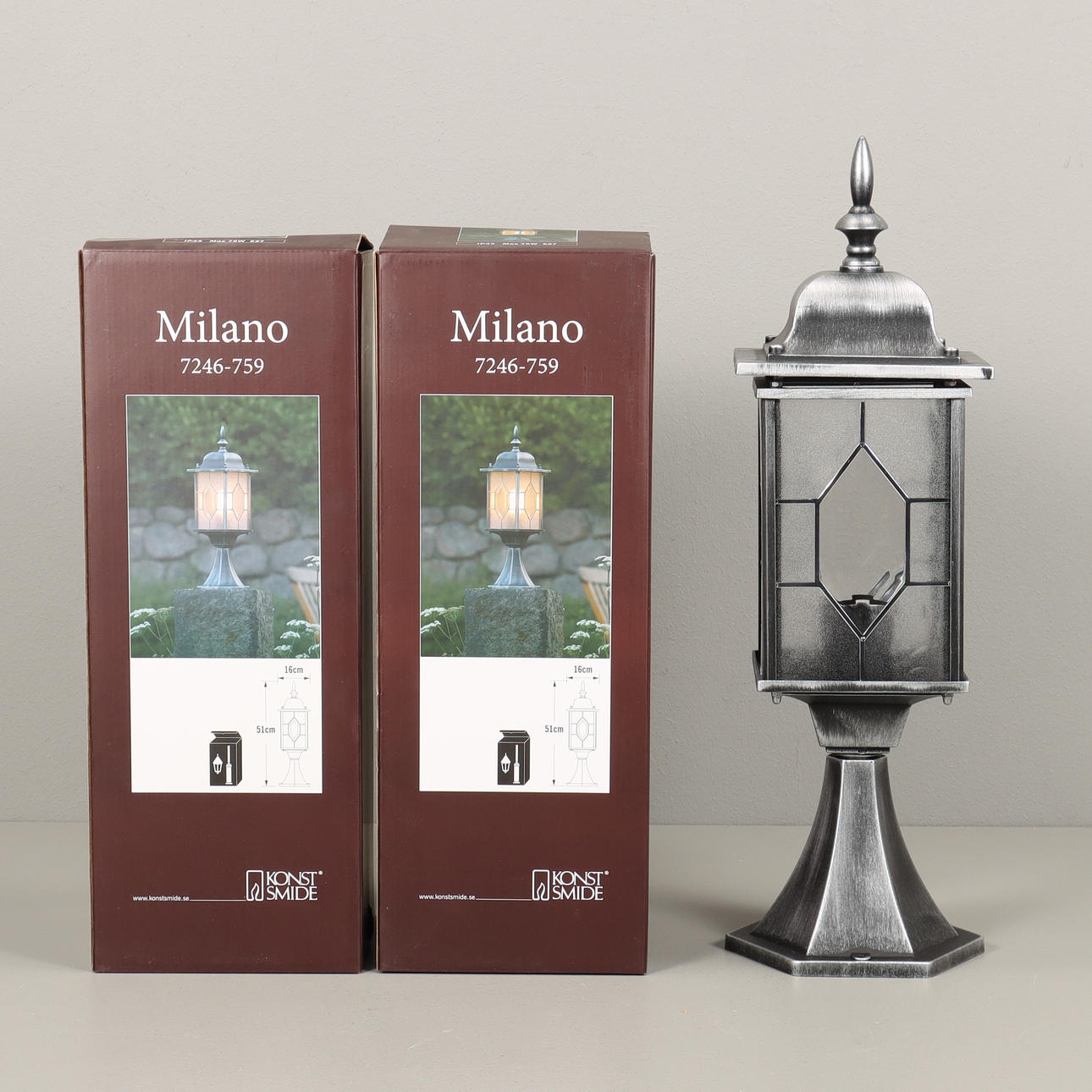 PYLVÄVALAISINPARI, Konstsmide Milano.