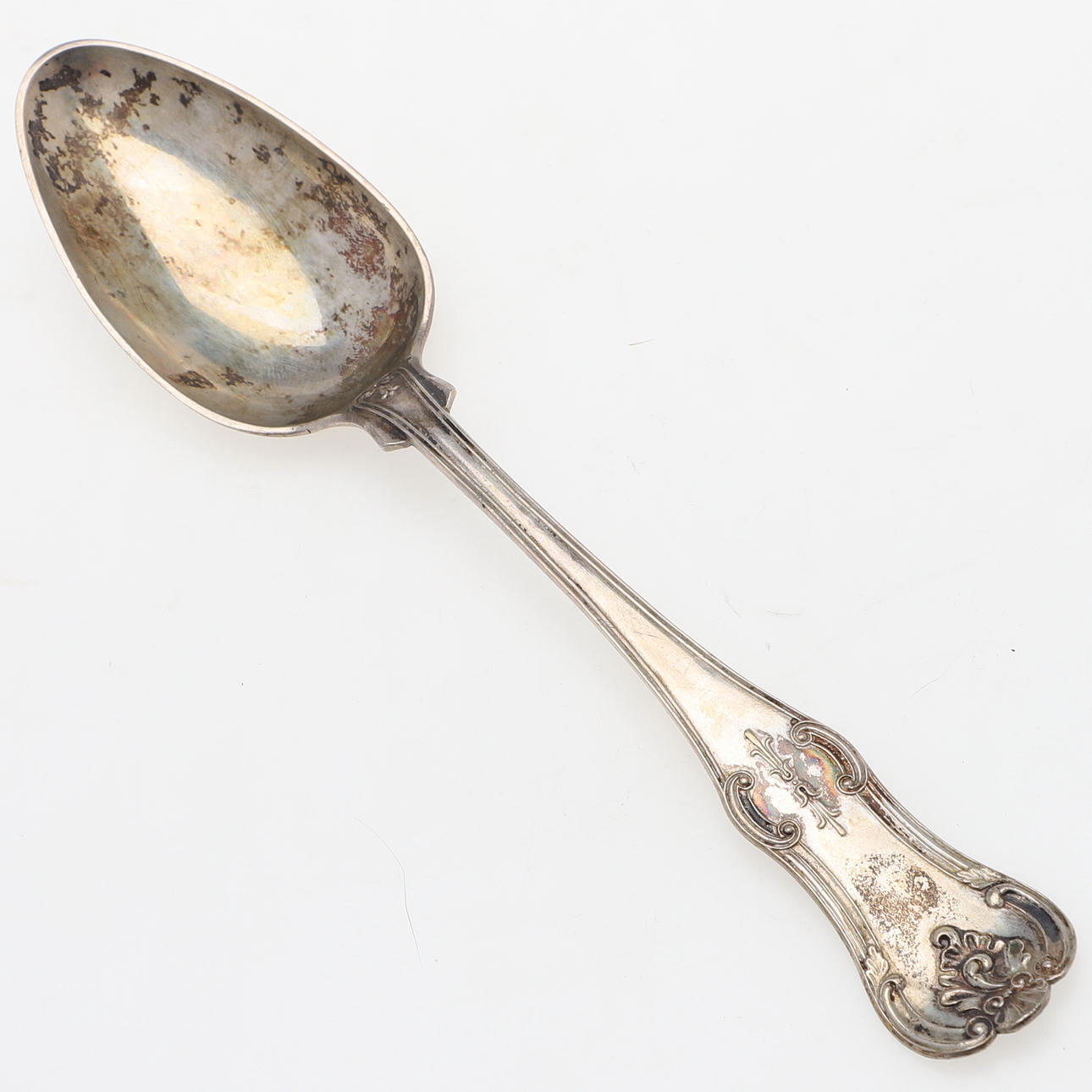 SPISESKE, sølv, J Hasselgren, 1865, vægt 64,8 gram.