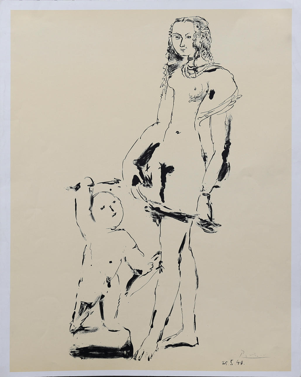 PABLO PICASSO. NACH. „Venus et l'Amour“.