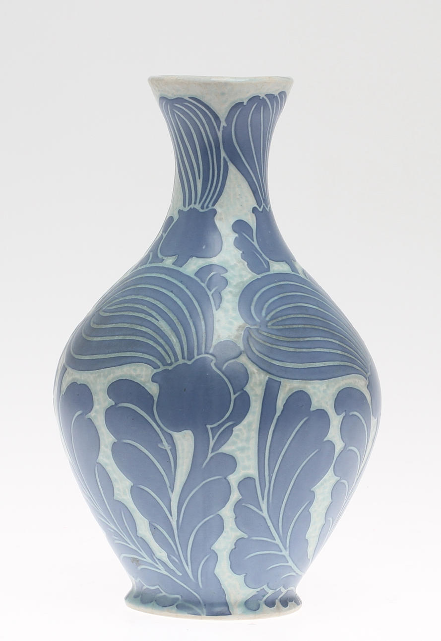 VAS, stengods, "Sgrafitto", jugend, Josef Ekberg, trol. 1919.