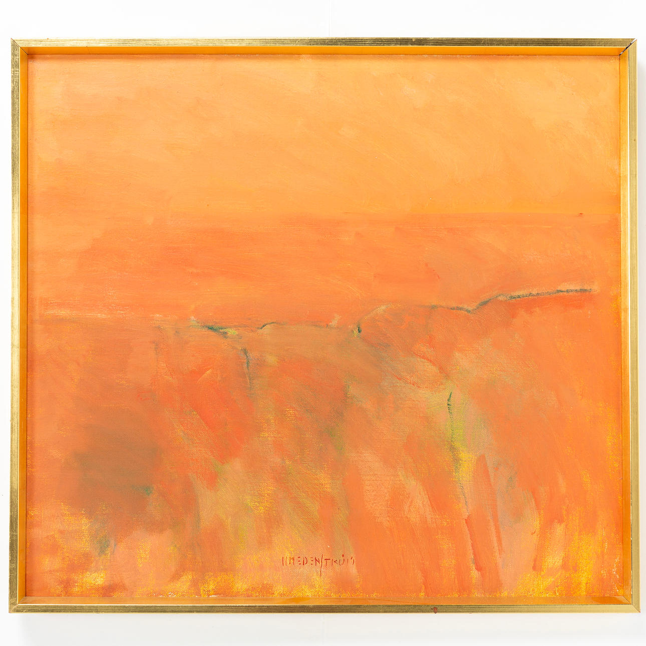 HANS  HEDENSTRÖM. Oil on canvas, signed.