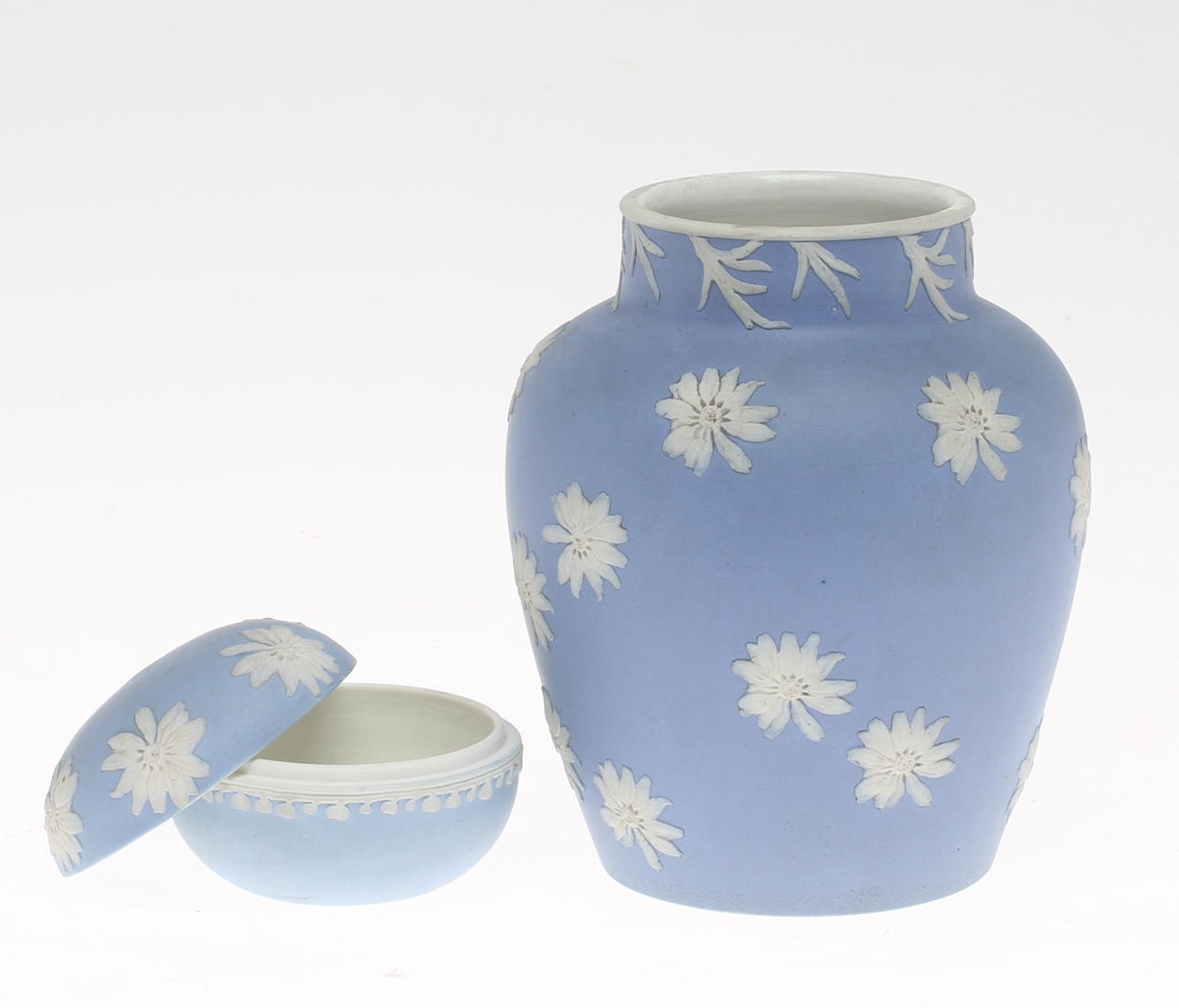 VAS, DOSA med lock, keramik, Gustavsberg.