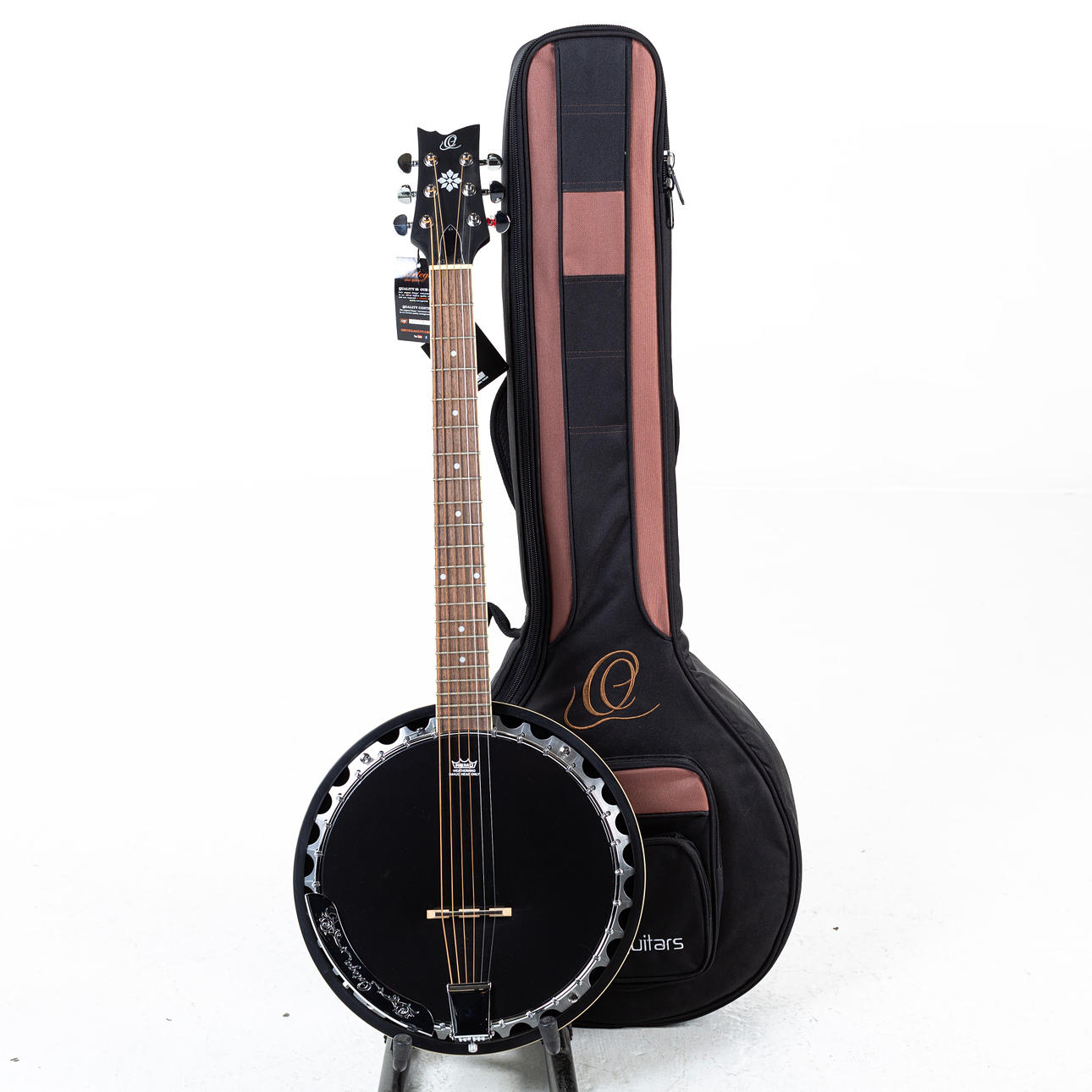 BANJO, with case, 6-string, Ortega “OBJ350/6-SBK”.