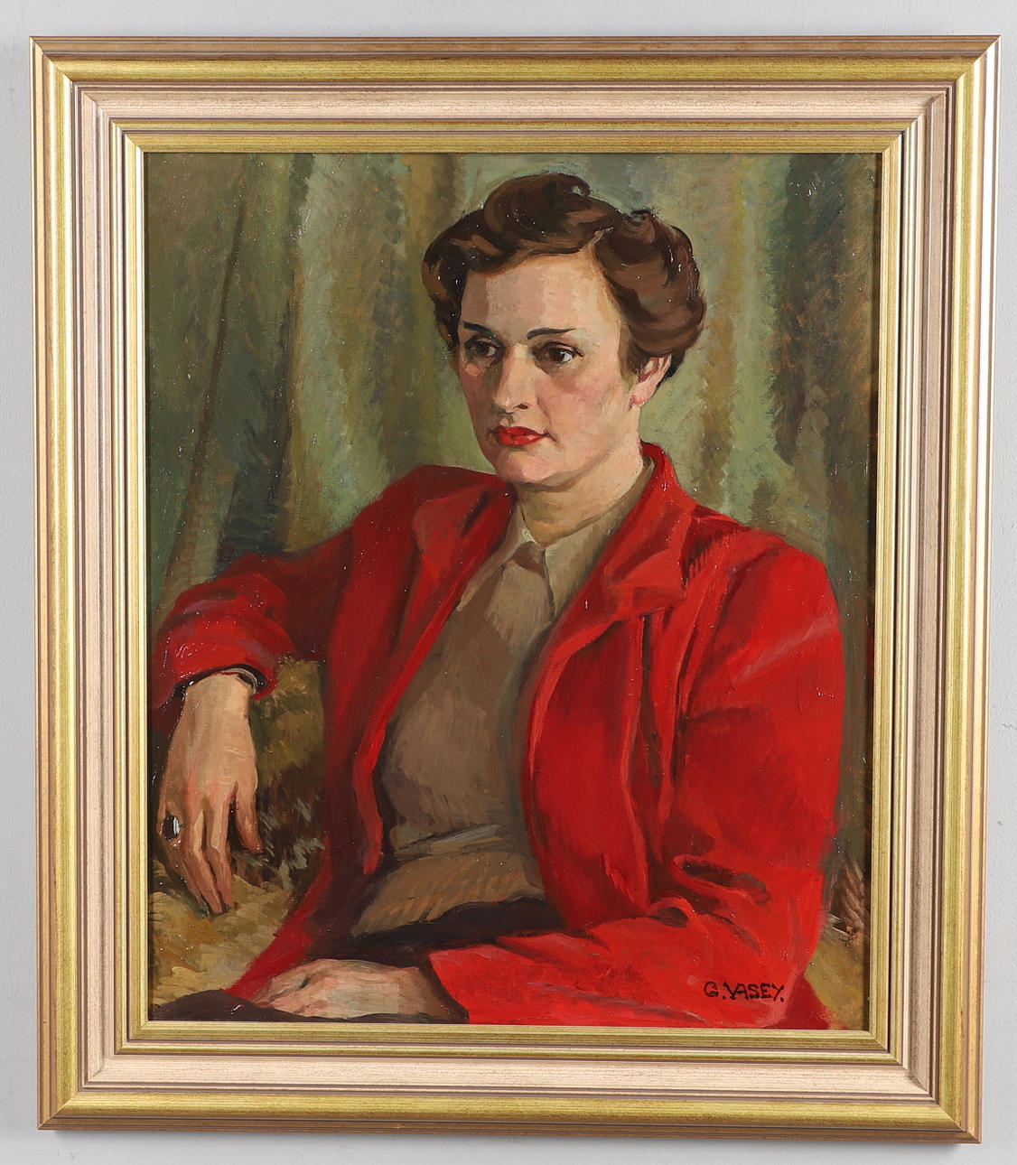 GLADYS VASEY (1889-1981). LA CHAQUETA ROJA.