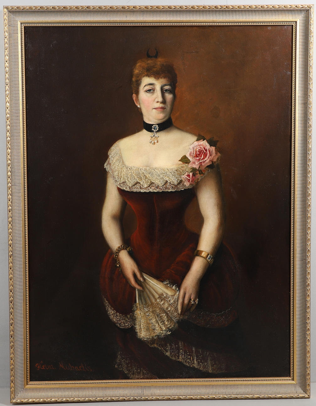 HEINRICH MICHAELIS (B.1837). DRESSED FOR THE BALL.