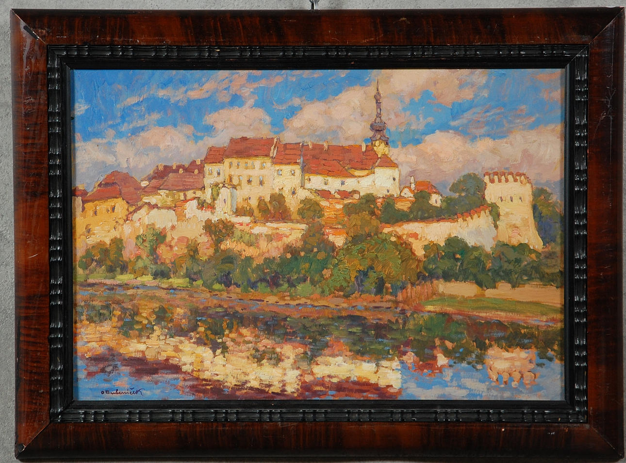 OTA BUBENICEK. 1871-1962, olja på pannå, signerad.