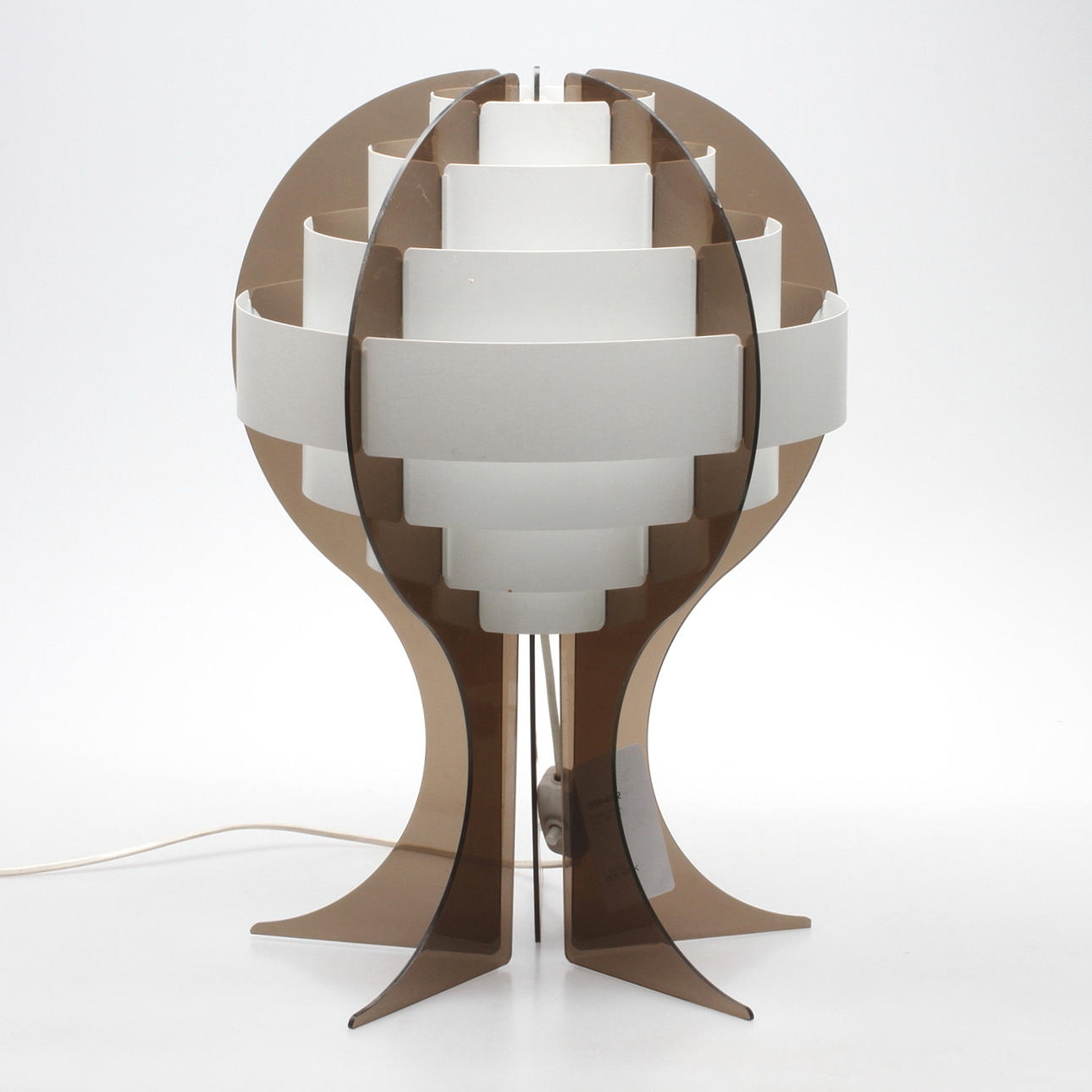 TABLE LAMP, plastic, 1960s / 70s.