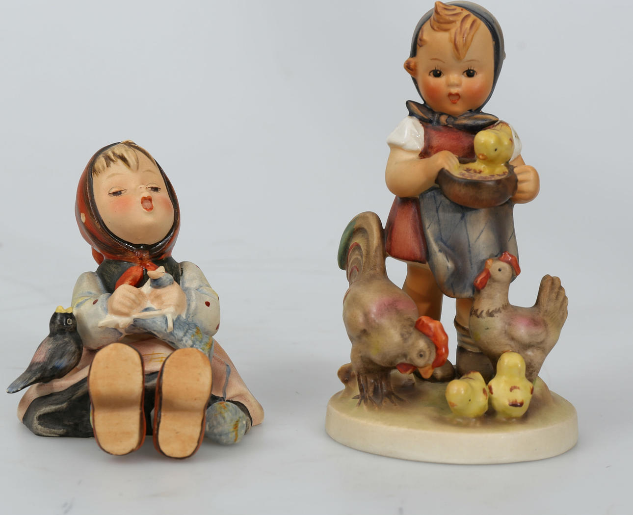 FIGURINER, porslin, 2 stycken, Hummel.