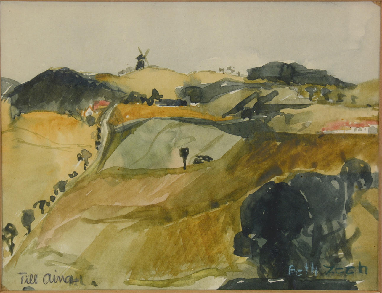 BETH ZEEH. Akvarell.