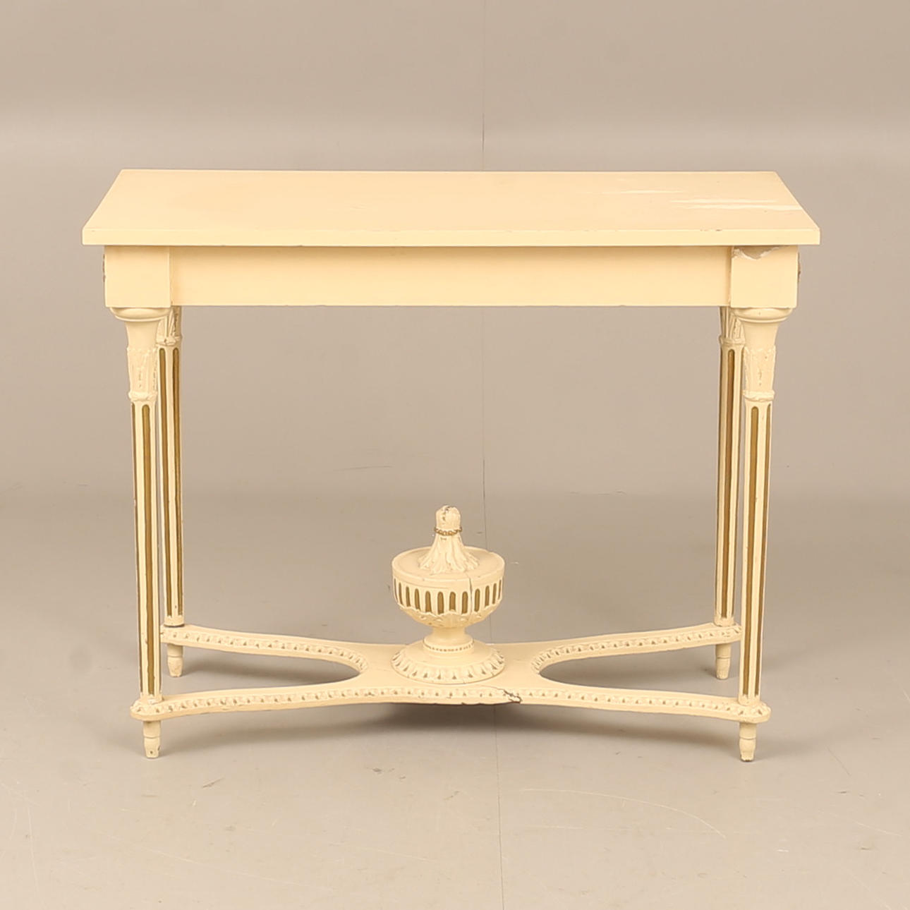 A late Gustavian console table, 17th/19th century.