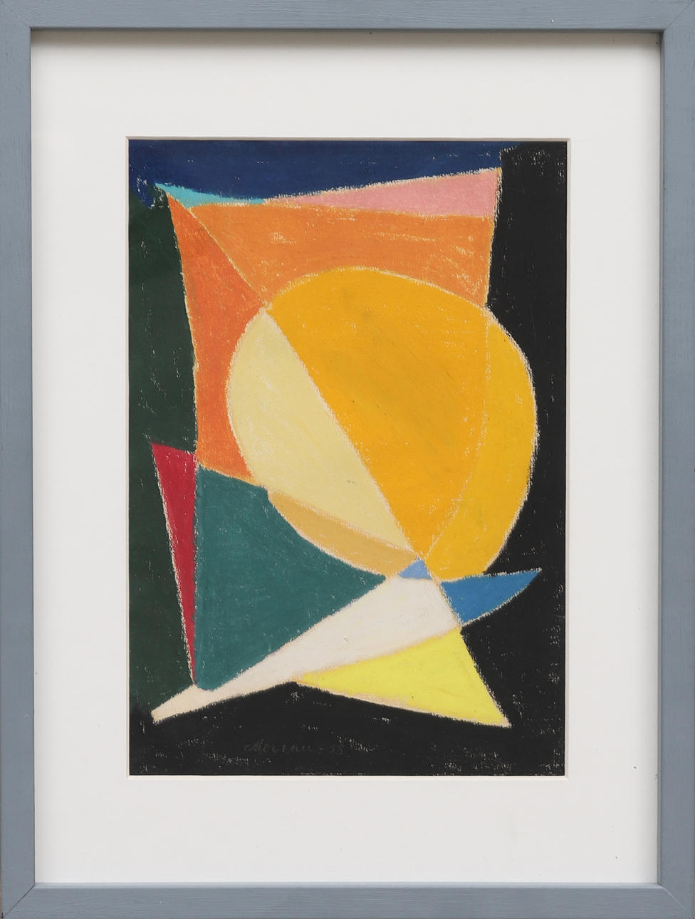 NILS MOREAU. Pastel, signed and dated -58.