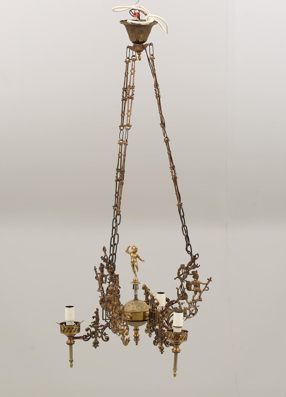 Ampel, mässing, 1900-tal.