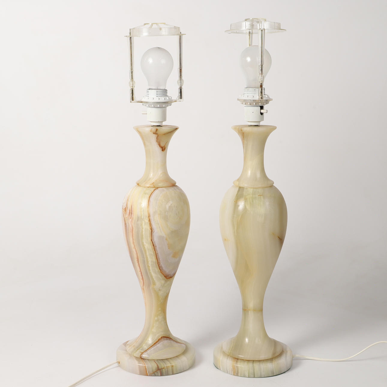 LÁMPARAS DE MESA, 1 par, ónix.