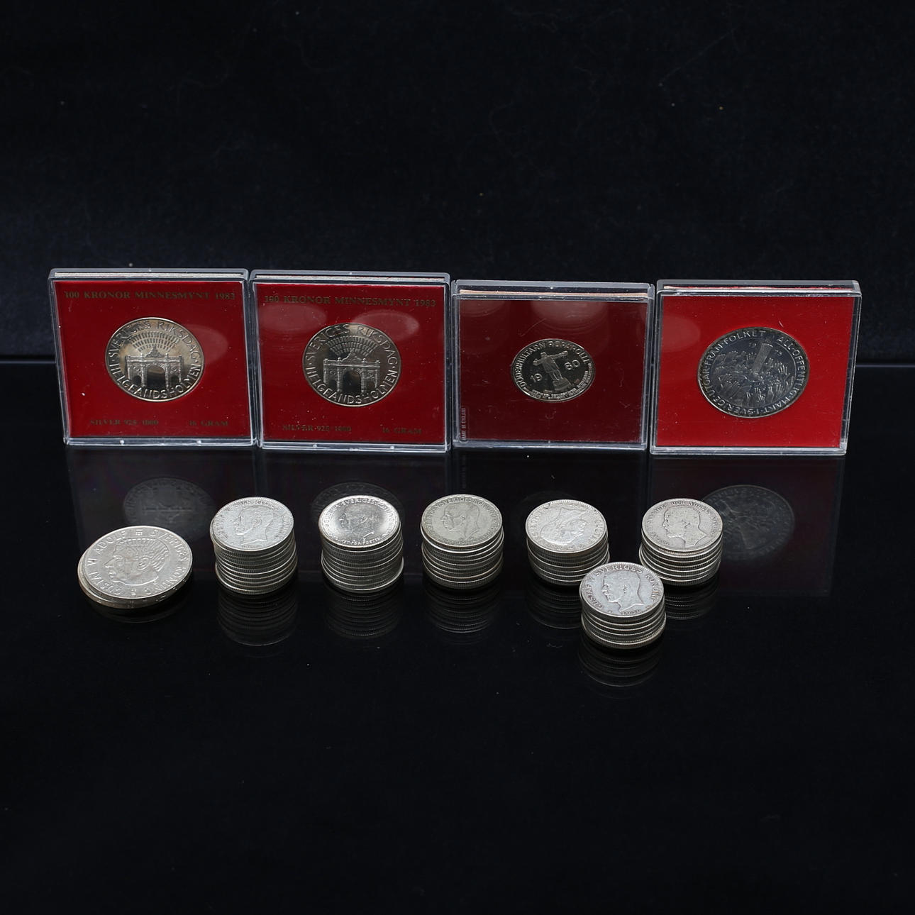 SILVERMYNT, ett parti, vikt ca 517 g.