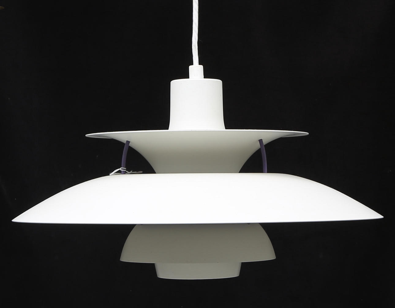 TAKLAMPA, "PH 5", Poul Henningsen, Louis Paulsen & Co, höjd 30 cm.