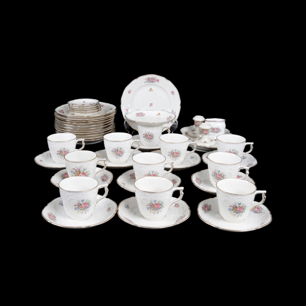 Ein 37-teiliges Kaffeeset „Sanssouci“, Rosenthal.